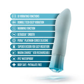 Oh My Gem Ardor Aquamarine Tapered End Adult Vibrator Vibrators - G Spot